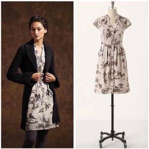 Rare Anthropologie Maeve Southward Stop Deers Size 2 Fall Dress